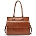 Produktbild CLUCI Aktentasche Damen Ölwachs Leder für 15,6 Zoll Laptop Vintage Business Fraun Schultertasche Braun