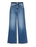 s.Oliver Damen 120.10.202.26.180.2109782 Hose lang SURI WIDE LEG, Faded Blue Denim S, 40W / 30L EU