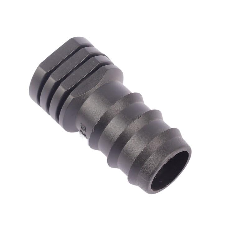 100 Uds 25PE conectores de tapa de extremo de manguera tubería de riego tope de extremo invernadero Micro sistema de riego enchufe de tubería de agua