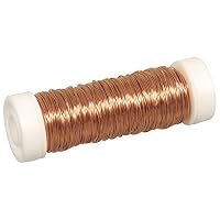 Rayher 2425600 argento filo con rame nucleo, 0,30 mm diametro, bobina, SB-sacchetto 50 m
