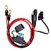 YETOR SAE to O Ring Terminal Harness, with 15A Protection Fuse for Safety, 2-Pin Quick Disconnect Plug,SAE Battery Extension Cable with 2FT 10AWG for Motorcycle Cars.