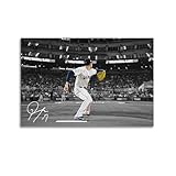 佐々木朗希野球選手アートポスターベッドルーム リビング ルーム装飾壁画吊りキャンバス20x30inch(50x75cm)