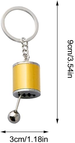 Miniatura 8 de Llavero de caja de cambios con modelo de pieza de automóvil, 6 velocidades, palanca de cambios manual, regalo para hombres y mujeres