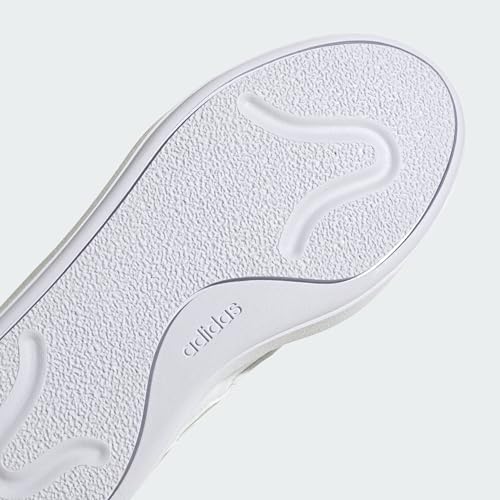 adidas Womens CourtBlock White/Silver Metallic/Grey 6