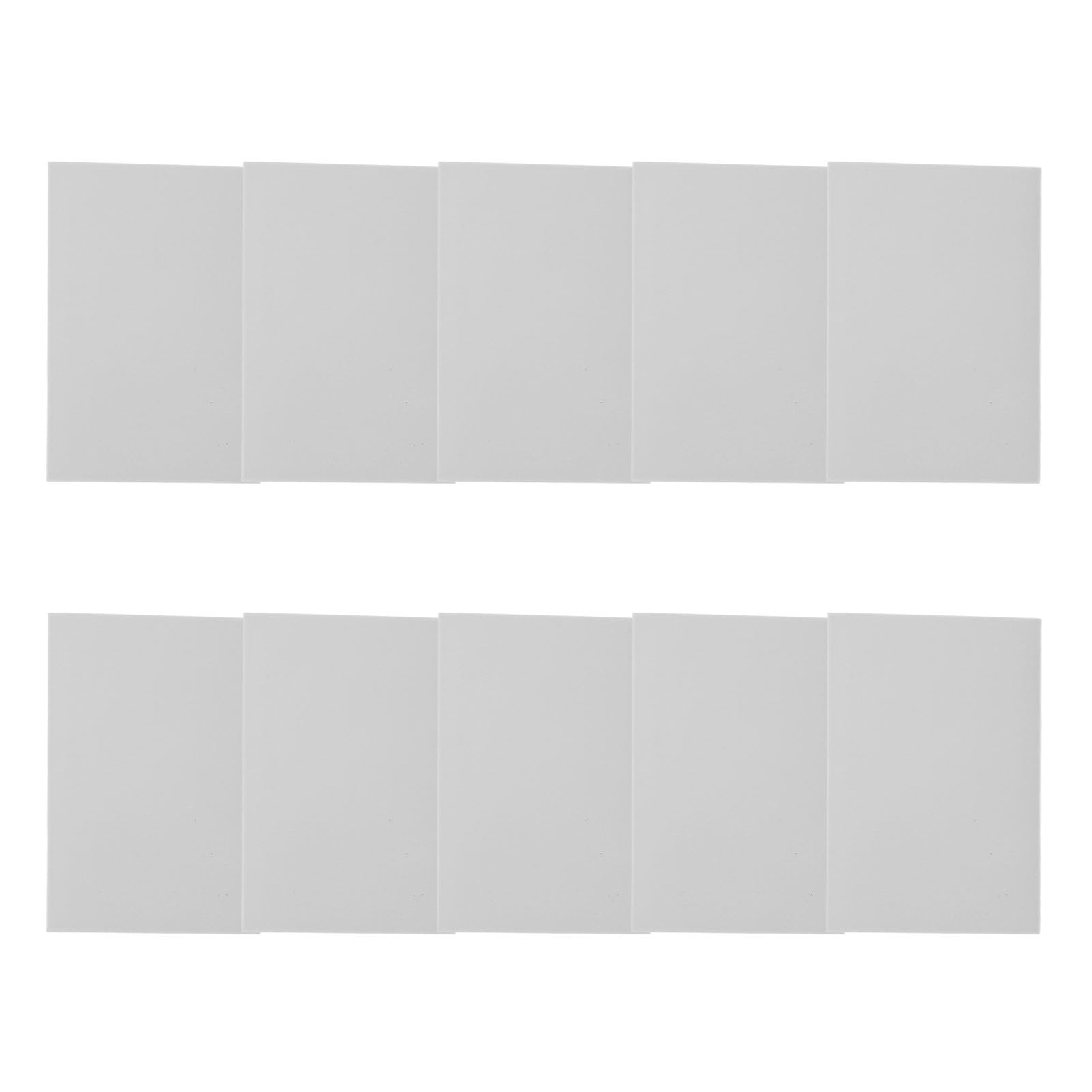 Generic 10 szt. Blok do Grawerowania Stempli Gumowych Trwały do ​​majsterkowania i Scrapbookingu - Doskonały ​​użytku w Domu i Szkole, Rozmiar 3,9 X 5,9 X 0,3 Cala (WHITE)