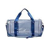 LumiSyne Sports Duffel Bag Jelly Beach Tote Large Travel Holdall Bag Transparent Candy Color PVC Wat