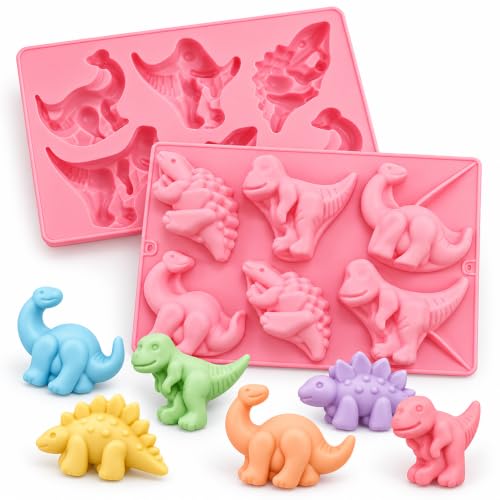 Image of Asian Hobby Crafts Silicone Dinosaur Mould Kid Cartoon Chocolate Gummy Mold