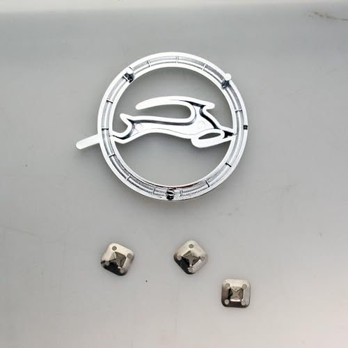 Image of Pair Set 1964 Impala Rear Quarter Panel Deer Emblems 3D Badge Replacement for Impala (Chrome)