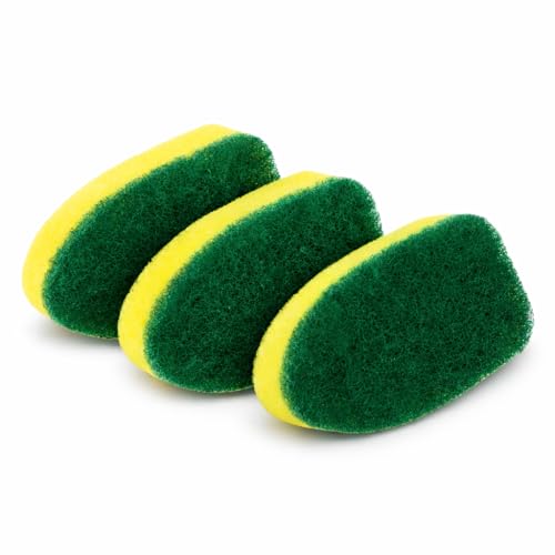 Image of LIBMAN Dish Wand Refills - 3 Pk Dish Wand Sponge Refills - Durable - Non Scratch - Dishmatic Compatible, Fits Dishmatic Dishwands