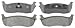 ACDelco Silver 14D711M Semi-Metallic Rear Disc Brake Pad Set