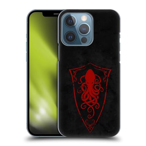 Head Case Designs Licenza Ufficiale Christos Karapanos Logo Octopus Shield Arte Chiave Custodia Cover Dura per Parte Posteriore Compatibile con Apple iPhone 13 PRO