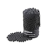 L Continue 1000 Pieces Diameter 1/2' Slingshot Ammo Biodegradable Hard Clay Ball - Black.