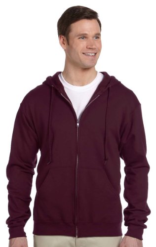 Jerzees Youth 8 oz. NuBlend® Fleece Full-Zip Hood S MAROON