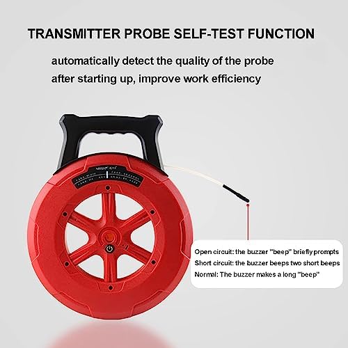 Pipe Blockage Detector - Underground Water Pipe Locator & Clogging Scanner for Metal/PVC Pipes, 20m/30m/40m Options, Essential Diagnostic Tool for Plumbers - 110V, 30M Range