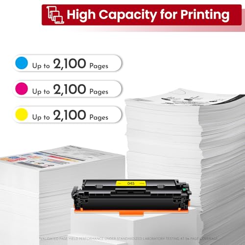 Image of 045 Magenta Toner Cartridge 1-Pack High-Yield Compatible CRG045 Toner Replacement for canon cartridge 045 magenta toner for Color imageCLASS MF634Cdw MF632Cdw LBP612Cdw MF631Cn MF633Cdw Printer