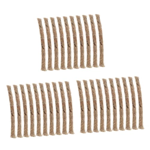 YARNOW 3sets Camping Fire Starter Ropes Emergency Ignition Strip Essential for Camp BBQ and Grilling 20pcs*3