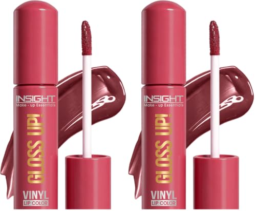 Image of INSIGHT Gloss Up Lip Color - Sable Sunset | High-Gloss Finish | Rich Pigmentation | Lightweight, Long-Lasting Formula | All-Day Comfortable Wear (4g) (Pack of 2)