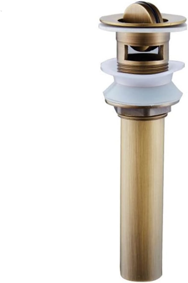 Antique Bronze Basin Up Drain Copper Brass with Overflow Vessel Sink Strainer