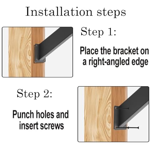 12 piezas de soporte angular para vigas, soporte angular de 45 grados, kit resistente para pérgola, soporte para poste de pérgola, refuerzos de esquina de 45 grados para uniones internas miniatura 4