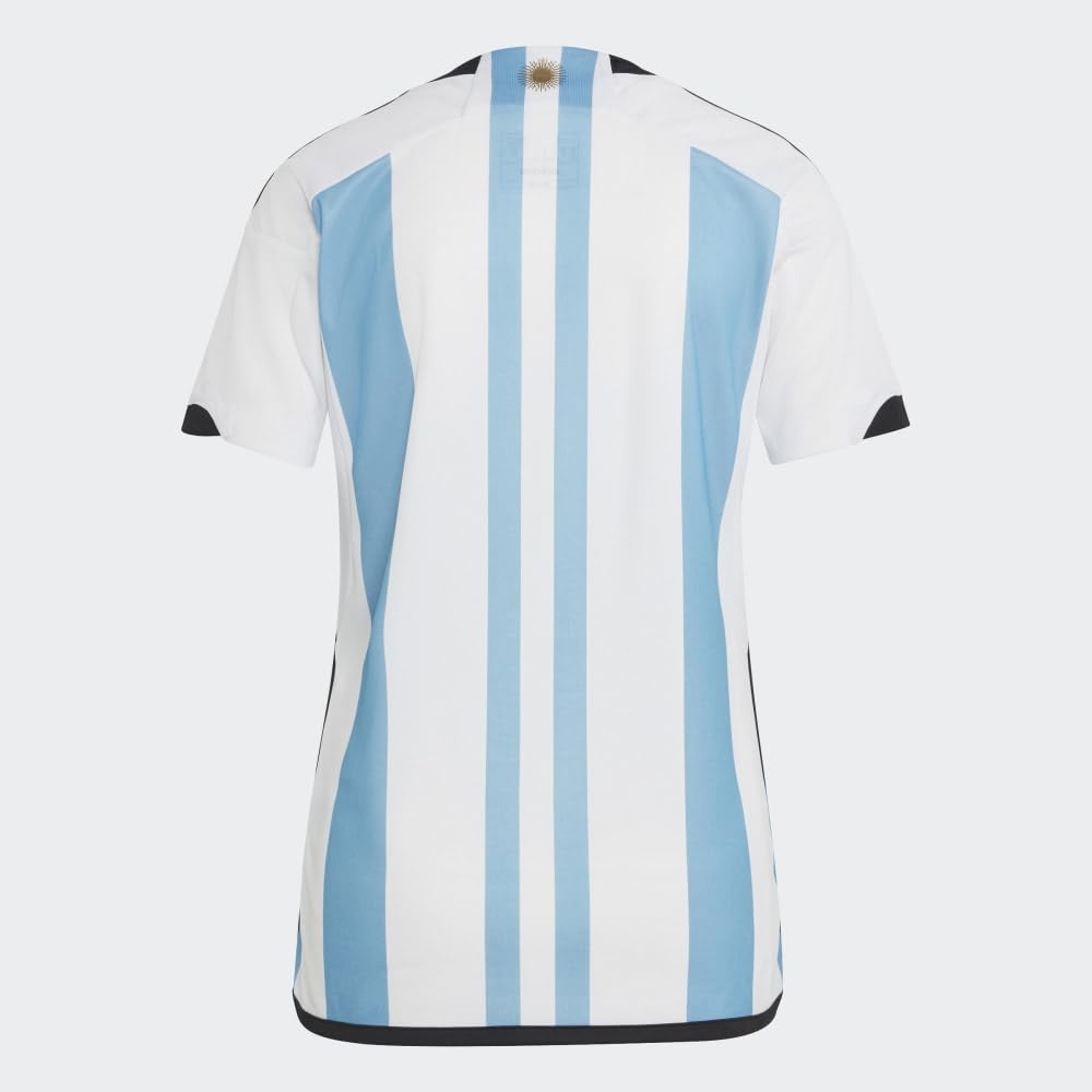 adidas Camiseta de fútbol Argentina 2022 para mujer ganadoras de 3 estrellas