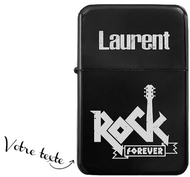 Le briquet tempête Rock’n’roll à personnaliser pour un homme