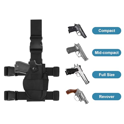 Eurobird Adjustable Tactical Drop Leg Holster Right/Left Handed - Universal Thigh Gun Holster For Men Women thumb #7