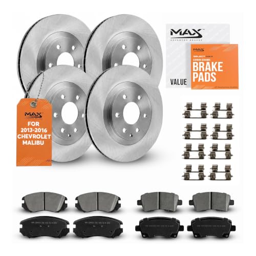 Image of Max Advanced Brakes Front & Rear Brake Kit For Chevrolet Malibu