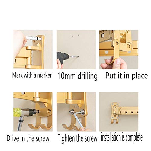 Étendoir à linge mural rétractable et pliable, étirable pour balcons étroits - 2