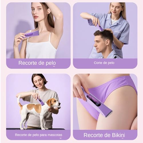 Afeitadora corporal sin cable y cortapelos multifuncional para zonas íntimas 4
