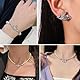 3 Stück Saturn Faux Perle Choker Halskette Planet Perlenkette für Damen Planet Kette Perlenkette Mit Anhänger Perlen Saturn Kristall Strass Halskette für Frau Freundin Mutter Tochter Geschenk, Silber