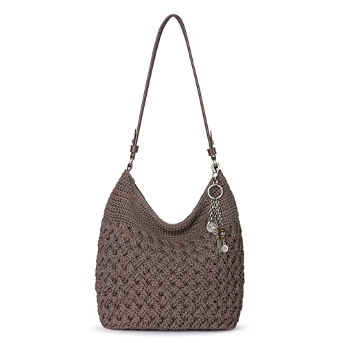 Image of The Sak Sequoia Hobo Bag - Hand Crochet Large Women's Purse for Everyday & Travel - Durable Handbag & Tote With Zipper Pocket