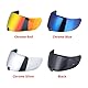 Helmvsier für C70 FG-17 IS-17,Motorradhelm Visier,Motorrad Windschutz Helm Objektiv Visier Vollgesichts,Motorradhelm Zubehör Ersatz (Schwarz)
