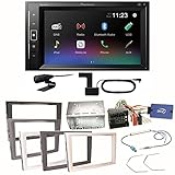 Bei der Radioblende stehen folgende Farben zur Verfügung: Schwarz, Klavierlack Schwarz (piano-black), Anthrazit met. (charcoal-met.), Silber (matt-chrom) und Champagner (satin-stone) bitte wählen Sie die gewünschte Farbe aus.