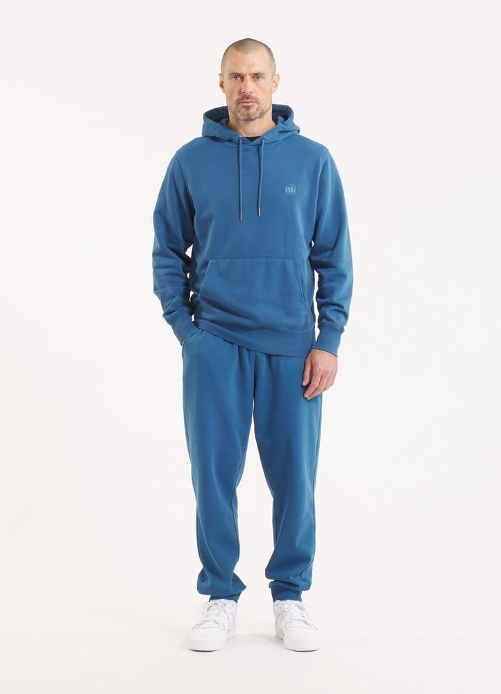 PITBULL - Bluza męska z kapturem Washed Lancaster II, sweter z kapturem, oversize, wygodna bluza z kapturem, męska bluza z kapturem, luźny sportowy krój, bluza z kapturem