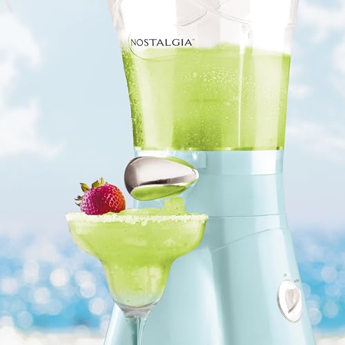 Image of Nostalgia Margarita Machine - Blender for Smoothies, Margaritas, Daiquiris, and Slushies - Aqua - 64-Ounce