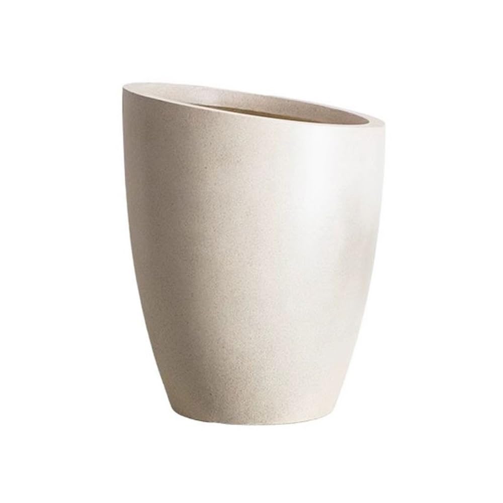 Pq7hKv2wD Indoor Plant Pots Bevelled Mouth Flower Pot Magnesium Clay Floor Standing Planter for Front Patio Garden Garden Planters