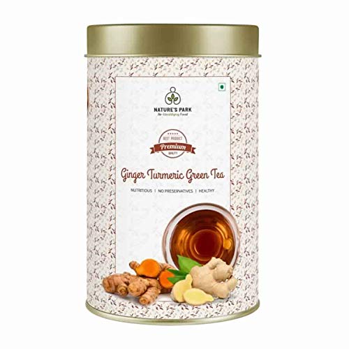 Image of Nature's Park Ginger Turmeric Green Tea, 100 Gm