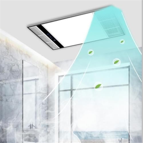 Ventilador de ventilación Ultra Delgado 4cm Integrado en Techo Empotrado Extractor con Iluminación Cinco en Uno Calentador para Baño miniatura 4