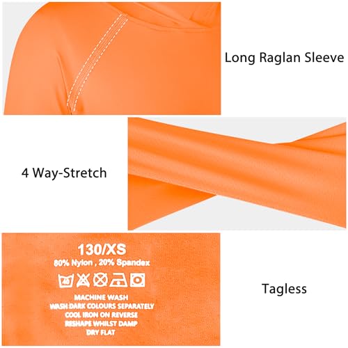 BIG ELEPHANT 2 Pack Boys Athletic Hoodie Mesh Moisture Wicking Active Performance Long Sleeve T Shirt Quick Dry Fit Pullover3