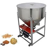 HayWHNKN 330lbs Dry Powder Mixer Mixing Machine Feed Blender for Food Particle Granular Mixer Stainless Steel 3KW 110V 1720 RPM