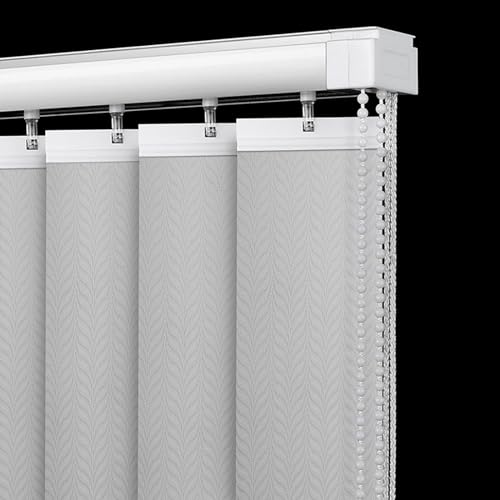 Persianas verticales personalizadas, 150 cm x 200 cm, cortinas venecianas grises, cortinas decorativas de tela, cortinas para ventanas, elegantes lamas para decoración del hogar y la oficina