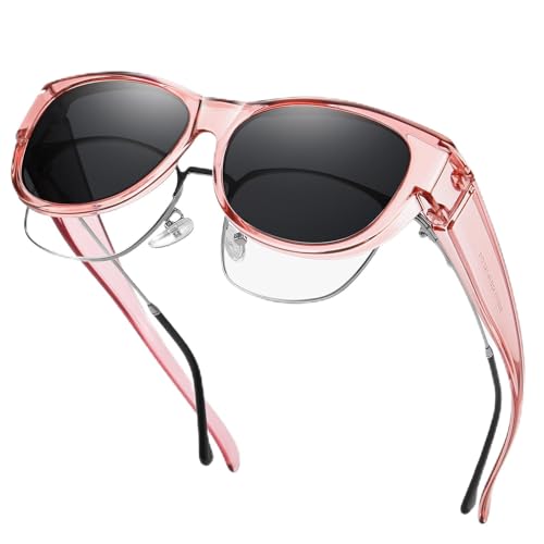 Image of GEGURI Polarized Sunglasses Fit Over Glasses for Men Women, Oversized Square Sun Glasses UV400 Protection Shades