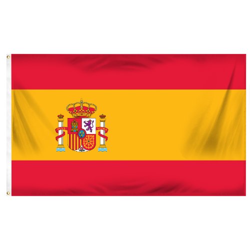 Online Stores Spain Printed Polyester Flag, 3 by 5-Feet