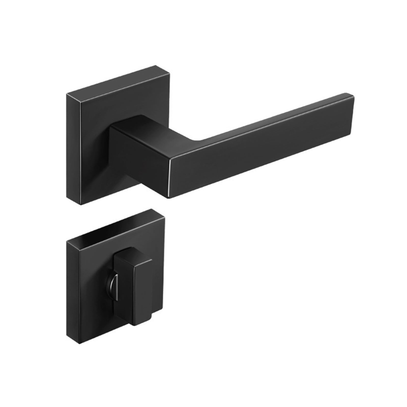 Serrure double face pour porte cachée intérieure en alliage zinc