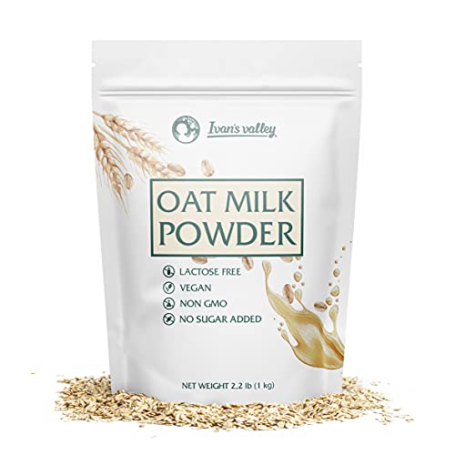 Natural Oat Milk Powder Unflavored - [1 Pack] - Plant-Based Unsweetened Dry Oat Milk with Protein - Oatmeal - Dairy Alternative - Vegetarian & Vegan