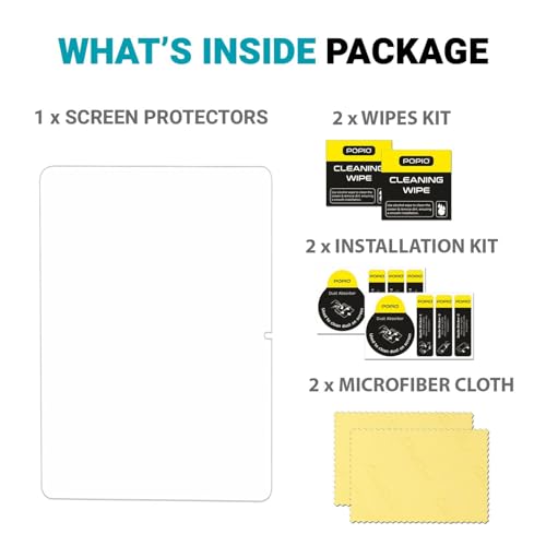 Image of Argus Tempered Glass Screen Protector for Xiaomi Mi Pad 6 / Pad 6 Pro 11 Inch, 9H Hardness, Anti-Scratch, Smudge Resistant, HD Clear, Bubble-Free Easy Installation Guard (1 Pack)