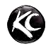 KC HiLiTES 5117 6" Round Black Vinyl Light Cover w/ White Brushed KC Logo - Set of 2
