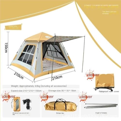 Carpa automática rápida para 1 persona, resistente y impermeable miniatura 2
