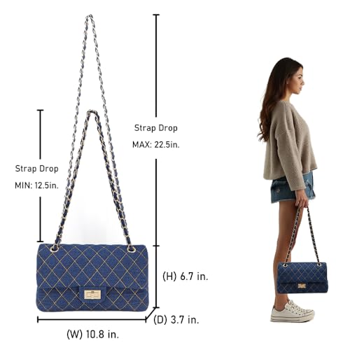 Quilted-Denim-Crossbody-Bags-for-Women-Chain-Strap-Shoulder-Bags-Classic-Medium-Double-Flap-Purse-Gold-Hardware-Jean-Purse