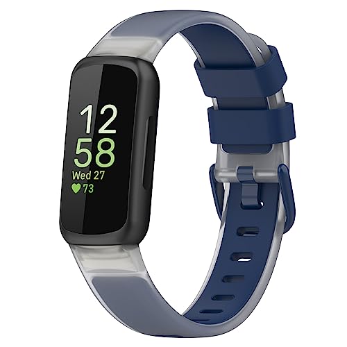�K�p Fitbit Inspire 3 �o���h �ʋC���x���g �_��ȃV���R�� ���߉\ �ȒP��t �y�� 2�F�f�U�C�� �����x���g �j���ʗp ���F�I���C1�{ (�N���A�u���[)